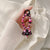 Midnight Petal — Hand-Painted Artisan Cat-Silhouette Keyring & Bag Charm