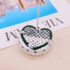 The Monochromatic Muse: Hand-Painted Couture-Style Mini Pedestal