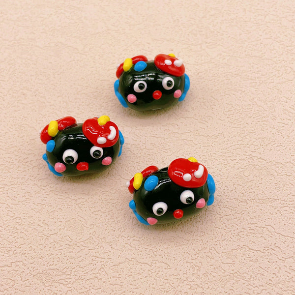 Fully Colored Hand-Drawn Beads