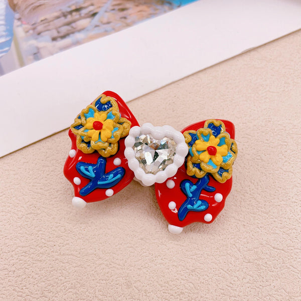 Palace-Style Hand-Painted Bead Set