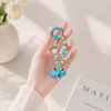 Ivory Glee — Hand-Painted Artisan Elephant-Silhouette Keyring & Bag Charm
