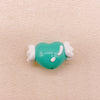 Hand-Painted Artisan Heart "Angel" Craft Beads