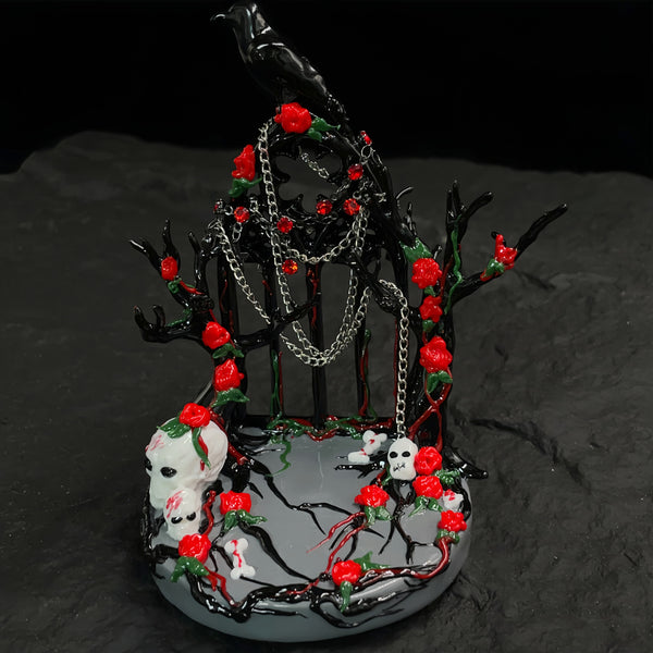The Ossuary Ruins: 3D Hand-Painted Gothic Horror Scene Display Base