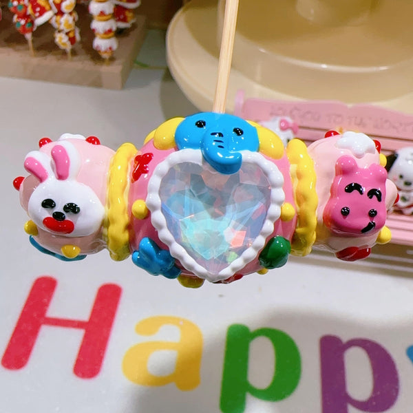 Jumbo Carnival: Individually Hand-Sculpted & Painted Animal Candy Bead
