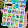 DIY Hand-Painted Toy Story Calculator, Dual Power for Students & Office, Unique Handmade