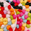 Multicolor Heart Beads for DIY Jewelry