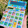 DIY Hand-Painted Toy Story Calculator, Dual Power for Students & Office, Unique Handmade