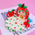 The Crimson Nook: 3D Hand-Painted Whimsical Apple House Display Base