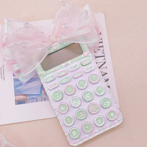 Handmade Hand-Painted Calculator, One of a Kind