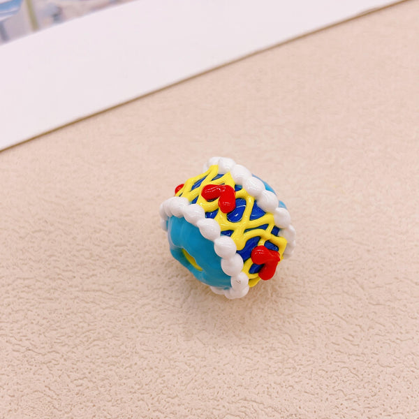 Palace-Style Hand-Painted Bead Set