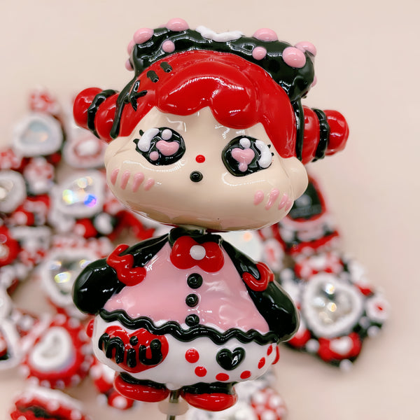 QOQO Dreamer: Individually Hand-Painted Two-Part Modular Baby Bead Set (5.5cm)