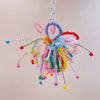 The Midnight Bloom: 100% Hand-Beaded "Fireworks" Artisan Charm