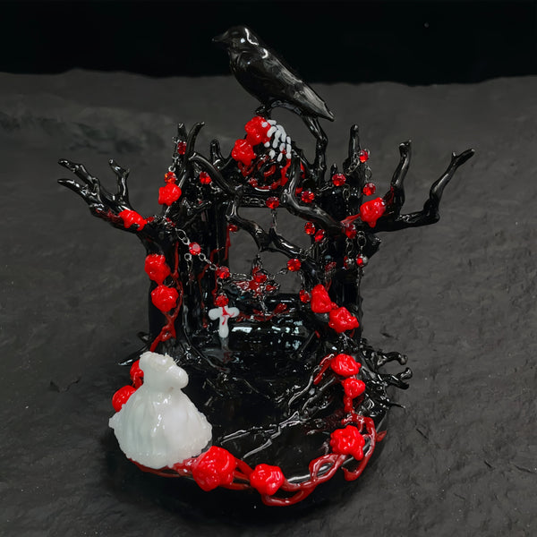 The Forsaken Bride: 3D Hand-Painted Gothic Noir Display Base