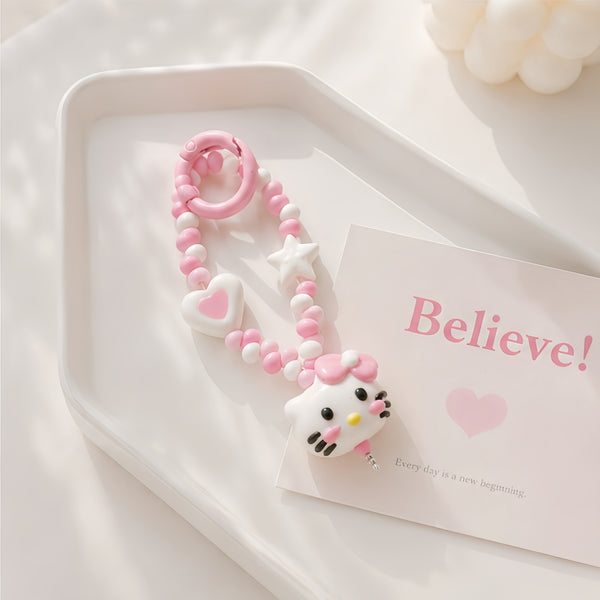 Hand-Painted Cat Silhouette Cup Charm & Aesthetic Tumbler Decor