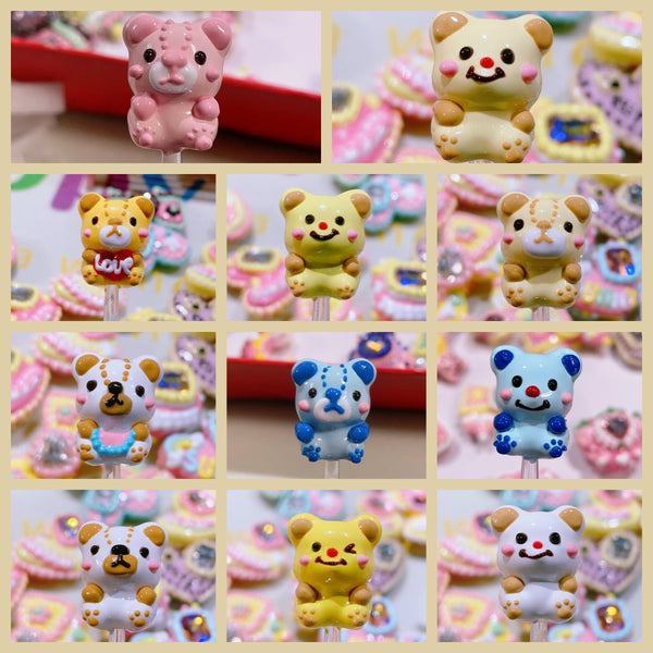 Adorable Hand-Painted Bear – Fully Coated