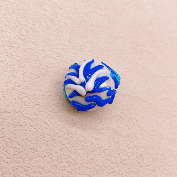 Blue and White Porcelain Nine-Tailed Fox Bead Set