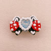 Crimson Noir: Hand-Painted Zircon Beads