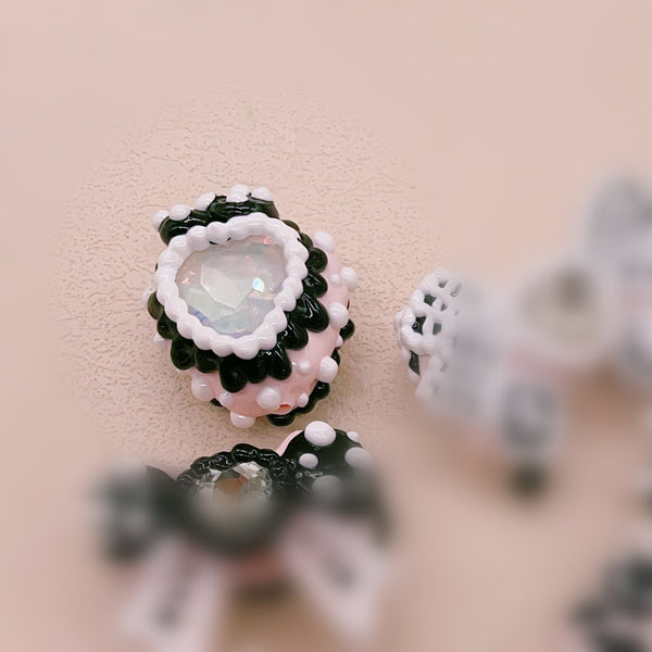 Hand-Painted Parisian Elegance Bow