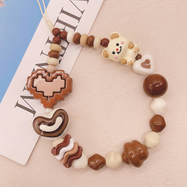 Amber Rhythm — Handcrafted Artisan Minimalist Phone Lanyard & Bag Charm