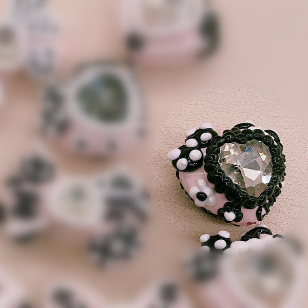 Hand-Painted Parisian Elegance Bow